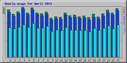 Hourly usage for April 2024